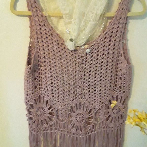 Lavender Crochet Sweater/Blouse - Picture 2 of 7